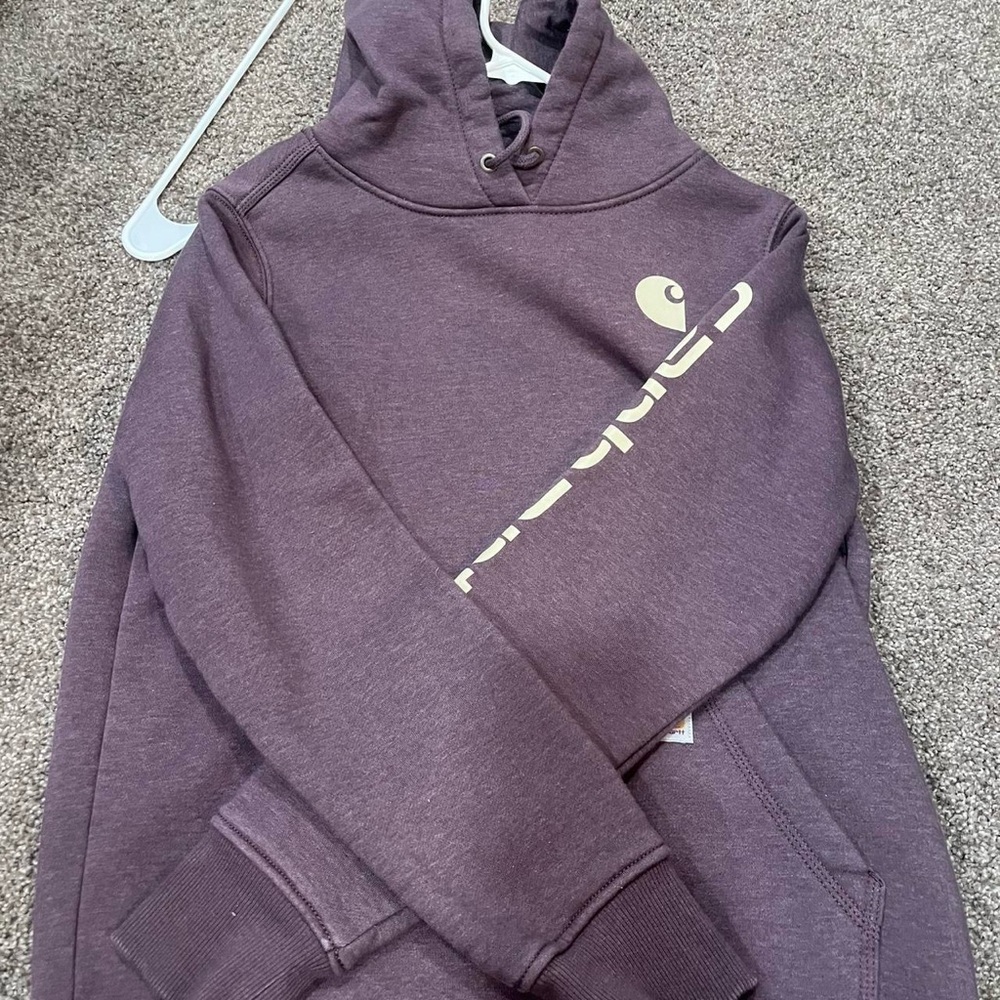 Carhartt Plum Hoodie with Logo